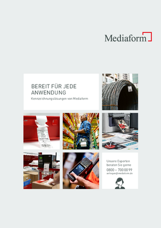 Titel Broschüre Kennzeichnungslösungen Industrie