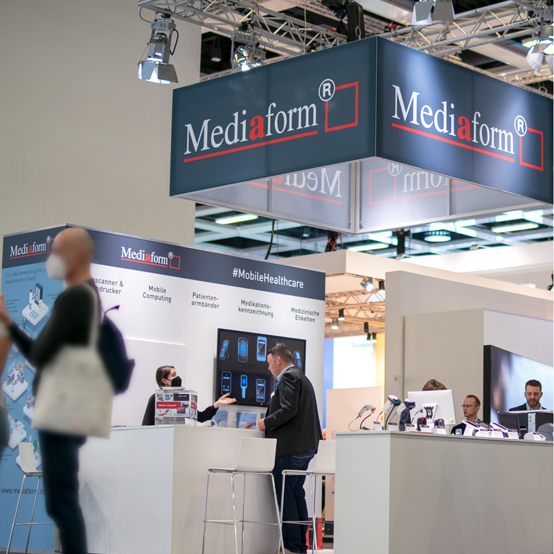 Messestand Mediaform auf der DMEA 2022