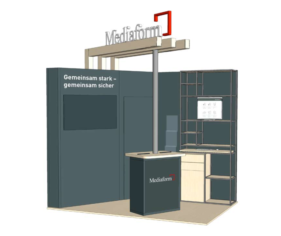 Mediaform Messestand auf dem Symposium IntensivMed 2024