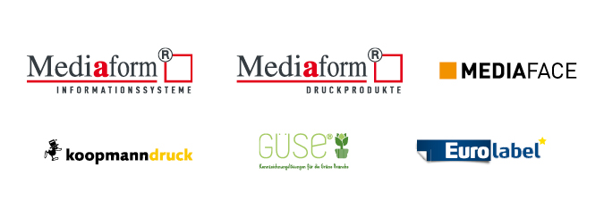 Logos der Mediaform Unternehmensgruppe