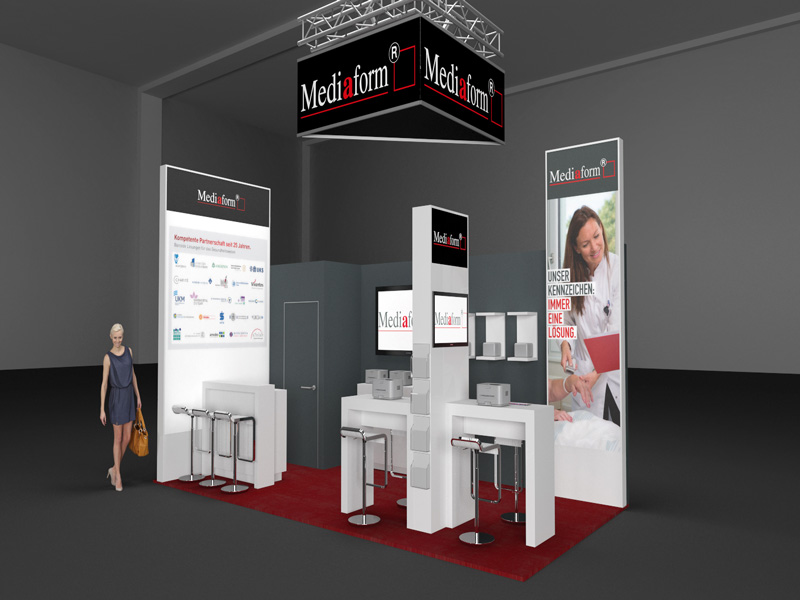 Grafik Mediaform Messestand conhit 2018